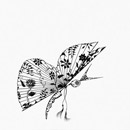 Madama Butterfly 20x20cm Ceramica Bardelli