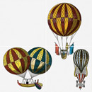 Ceramica Bardelli Mongolfiere 13x13cm Azulejos de pared Material: cerámica