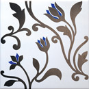 Mille`900 M912 PLATINO 20x20cm Ceramica Bardelli