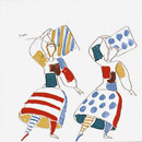 Costumi 20x20cm Ceramica Bardelli