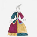 Costumi 20x20cm Ceramica Bardelli
