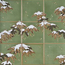 Winter bamboo mural Ann Sacks
