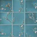 Cherry blossom mural Ann Sacks