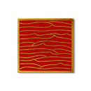 Pleats gold red 5x5 Ann Sacks
