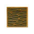 Pleats gold green 5x5 Ann Sacks