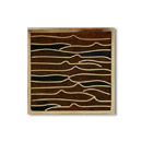 Pleats nickel amber/black 5x5 Ann Sacks