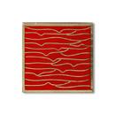 Pleats nickel red 5x5 Ann Sacks