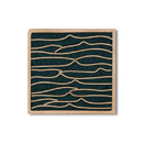 Pleats nickel teal 5x5 Ann Sacks