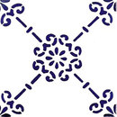 Giovanni De Maio Brigida Blu 10x10 Piastrelle per pareti