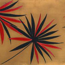 Ceramiche Settecento Opium Nero/Rosso su Oro 31.9x96cm Wall tiles