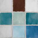 Cotti del Sole misti "F" 10x10cm Ceramiche Settecento