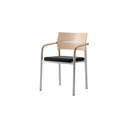 Wiesner-Hager aluform_3 Stapelstuhl mit Armlehne Buche Büro- / Objektsitzmöbel Büromöbel / Arbeitsplätze Gastronomie / Kantine Klinik / Krankenhaus Konferenz / Seminar / Besprechung Mehrzweckbereich