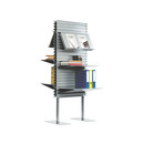 Lourens Fisher Metalwaves Floorstand Displayständer Präsentationssysteme Regalsysteme
