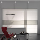Wood & Washi Rollo Shades white/grey Rollosysteme Sonnenschutz / Sichtschutz