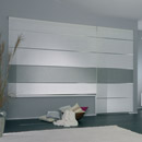 Wood & Washi Rollo Shades white/grey Rollosysteme Sonnenschutz / Sichtschutz