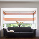 Wood & Washi Rollo Shades orange Rollosysteme Sonnenschutz / Sichtschutz