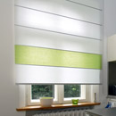 Wood & Washi Rollo Shades green