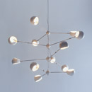 David Weeks Studio Tri Boi Chandelier No. 418, 4 Tier Luminaires suspendus Lustres / Chandeliers