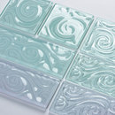 UltraGlas Squiggle Design Glass Tiles Glas Wandfliesen