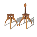 Andreas Janson Lenzen Stool Chairs / Stools / Benches