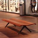 BURRI Campo Bench without backrest Arredo urbano Panche da esterno