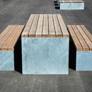 BURRI Picknick dining table Bench with table Street furnishings