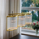 Licht im Raum Stilio 3 pure brass Pendant lights