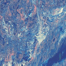 Dalsouple DalMarbre Blue Caraibes Floor tiles Natural-rubber flooring Rubber flooring