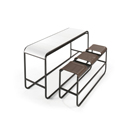 Ego Paris Tandem High Bench & Table Garten-Bartische / -Stehtische Gartenbarhocker