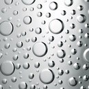 SIBU DESIGN Drops Silver Polymers Wall panels