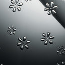SIBU DESIGN Flowers Silver-Silver Paneles murales Plásticos