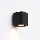Wever & Ducré Docus wall I black structured anodized gold Wall-mounted lights