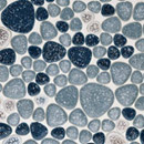Giaretta Italia srl Joy Ciottoli Azzurro Céramique Mosaïques Mosaïques murales Sols en céramique Verre: mosaïques
