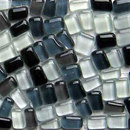 Jewel Stones Jewel Stones Greys Glass Glass: mosaics Wall mosaics