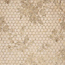 Q-BO LU 275 MD Crema Luna Glitter Fiore Piastrelle per pareti Pietra naturale