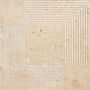 Q-BO LU 562 DS Crema Luna Spazzolato Carrelage de sol Pierre naturelle Sols en pierre naturelle