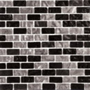L.I.K.E. Brick Blend Nero BRK 104 Glas Wandmosaike
