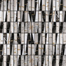 MegaTiles Limited Bamboo Grigio Nero Mosaicos de pared Piedra natural