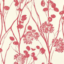 Moonpennies Raspberry wallcovering F. Schumacher & Co.