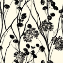 Moonpennies Black and Ivory wallcovering F. Schumacher & Co.