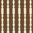 F. Schumacher & Co. Balusters Espresso wallcovering Wallcoverings / Wallpaper