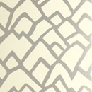 F. Schumacher & Co. Zimba Silver wallcovering Carta da parati