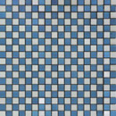 Metal Border Italia MBM301B Scacchi Blu Satinato Metallo Mosaici per pareti
