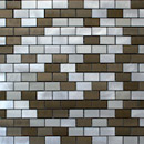 Metal Border Italia MBM305GTE Terra Graffiato Glass: mosaics Metal Wall mosaics