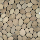 Get Stoned Pebbles IA-412 Tan Glass: mosaics Mosaics Natural stone Natural-stone flooring Wall mosaics