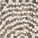 Get Stoned Tumbled Stone RD-207 Grey White Mosaïques Mosaïques murales Pierre naturelle Sols en pierre naturelle