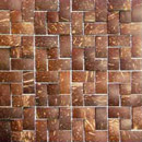 Omarno Inno palm mosaic Coconut Recycled material Wall mosaics
