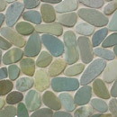 Mosaic Miro Production Oval Dia M Green mosaic Mosaïques Mosaïques murales Pierre naturelle Revêtements de sols extérieur Sols en pierre naturelle Verre: mosaïques