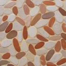 Mosaic Miro Production Oval Dia M White Pink mosaic Mosaici Mosaici per pareti Pavimenti da esterno Pavimenti in pietra naturale Pietra naturale Vetro: mosaici