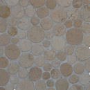 Mosaic Miro Production Round Dia M Biancone Mosaïques Mosaïques murales Pierre naturelle Revêtements de sols extérieur Sols en pierre naturelle Verre: mosaïques